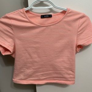 Striped Pink Crop Top